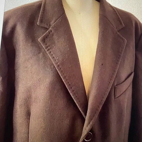 Valentino Roma Mens Brown Coat 56 - Picture 5 of 7